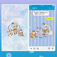 画像 雪ミク×ラスカルのLINE着せかえが登場!