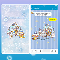 画像 雪ミク×ラスカルのLINE着せかえが登場！