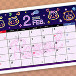 画像 コンビニプリントで「ラスカルカレンダー」2月を販売開始！