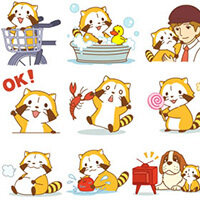 画像 LINEスタンプショップに「あらいぐまラスカル」登場