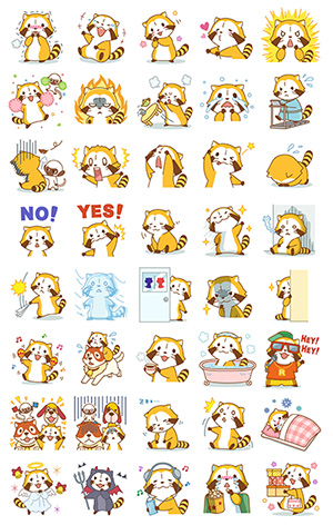 画像 LINEスタンプ「ラスカルと世界名作劇場」が登場！