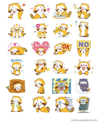 画像 LINEアニメスタンプ・HAPPY☆ラスカル配信開始！