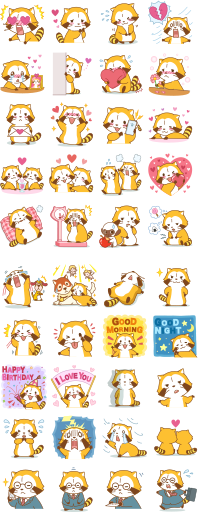 画像 LINEスタンプ第３弾「LOVE★ラスカルと世界名作劇場」