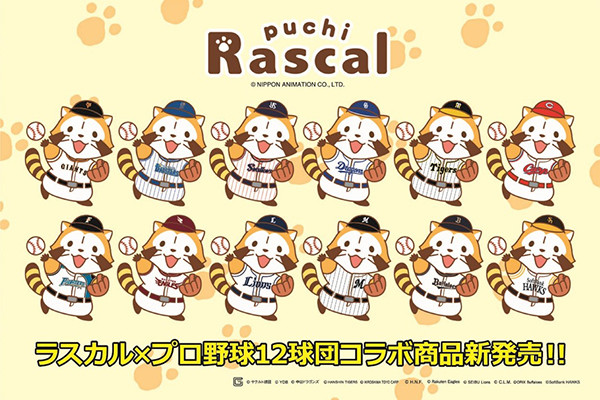 あらいぐまラスカル とプロ野球12球団のコラボが今年も実現 ニュース イベント あらいぐまラスカル公式サイト