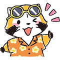 画像 夏向けLINEスタンプ『ラスカルの夏休み♪ホリデースタンプ』配信開始！