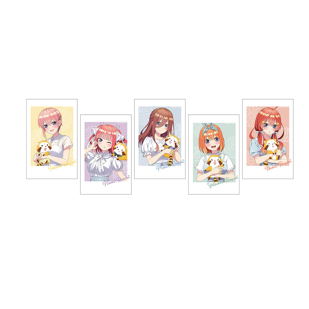 「五等分の花嫁×ラスカル」チェキ風カード５枚セット 商品画像
