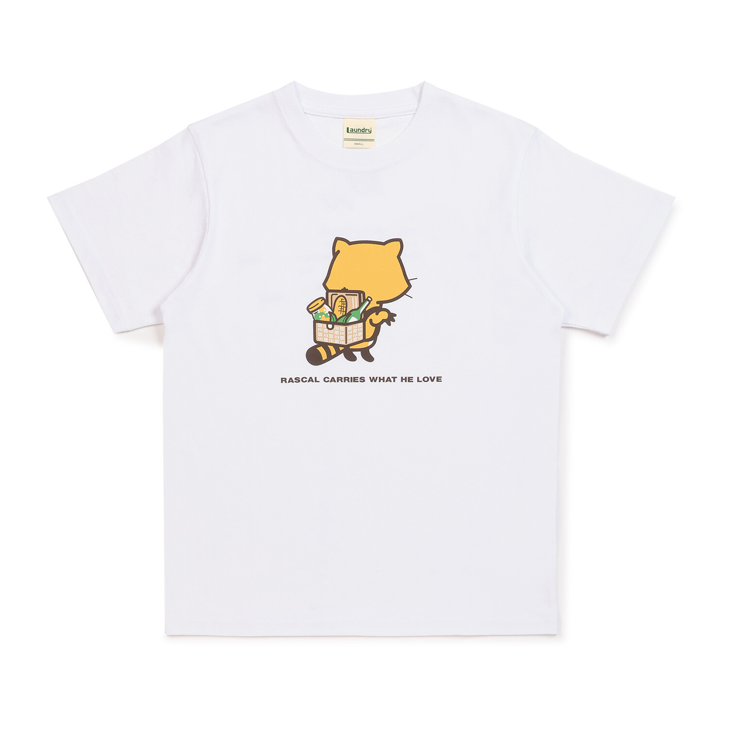 Laundry×RASCAL WHAT RASCAL LOVES Tシャツ（ホワイト） 商品画像