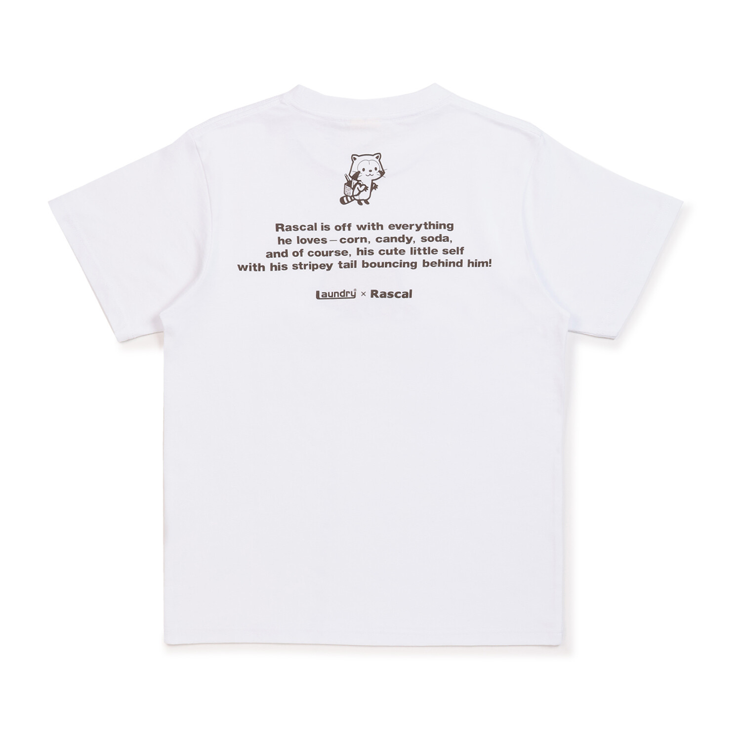 Laundry×RASCAL WHAT RASCAL LOVES Tシャツ（ホワイト） 商品画像