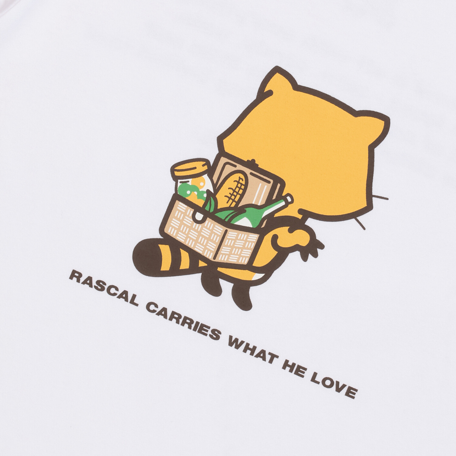 Laundry×RASCAL WHAT RASCAL LOVES Tシャツ（ホワイト） 商品画像