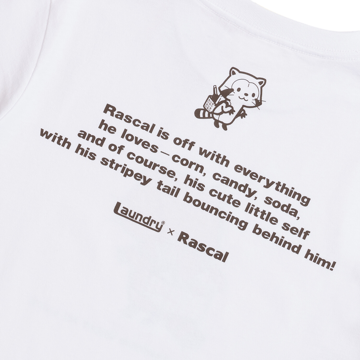 Laundry×RASCAL WHAT RASCAL LOVES Tシャツ（ホワイト） 商品画像