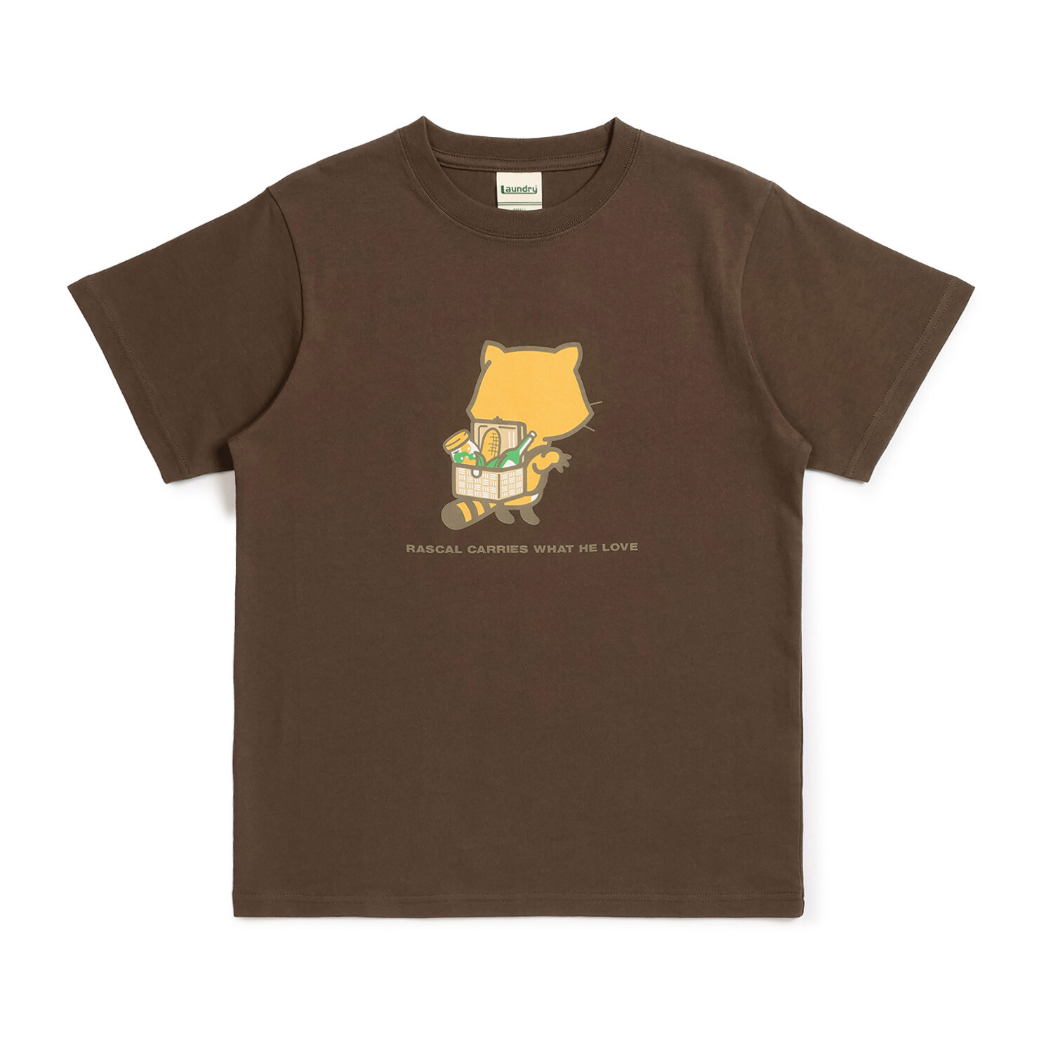Laundry×RASCAL WHAT RASCAL LOVES Tシャツ（ブラウン） 商品画像