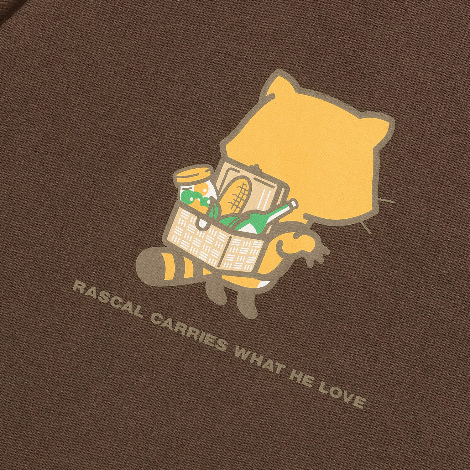 Laundry×RASCAL WHAT RASCAL LOVES Tシャツ（ブラウン） 商品画像
