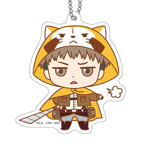 おっきめﾄﾚｰﾃﾞｨﾝｸﾞｱｸﾘﾙｷｰﾎﾙﾀﾞｰ ジャン 進撃の巨人 ラスカル コラボ第3弾