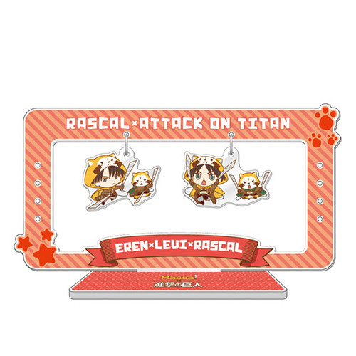 ゆらゆらアクセサリースタンド エレン リヴァイver 進撃の巨人 ラスカル コラボ第3弾 ゆらゆらアクセサリースタンド エレン リヴァイver 進撃の巨人 ラスカル コラボ第3弾